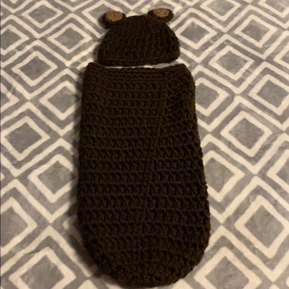 🎀4for$20🎀Newborn- photo prop swaddle and hat